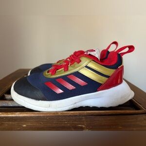 adidas Rapidarun X Avengers Captain Marvel Sneakers Shoes Toddler Size 8 Blue